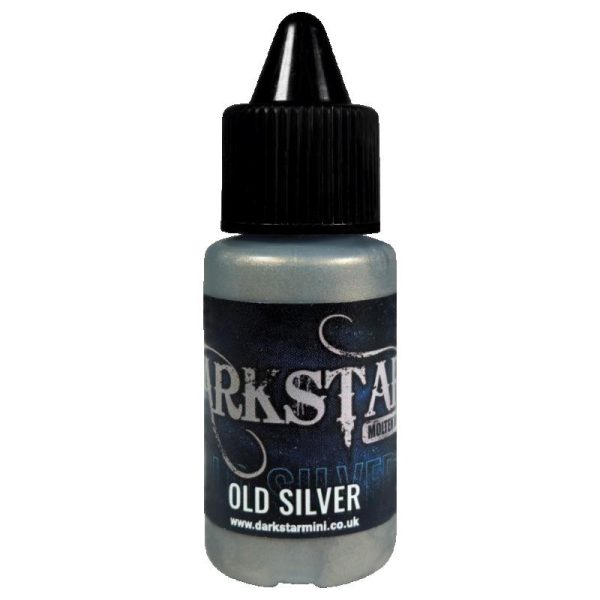 A single bottle of Old Silver Molten Metals acrylic Paint