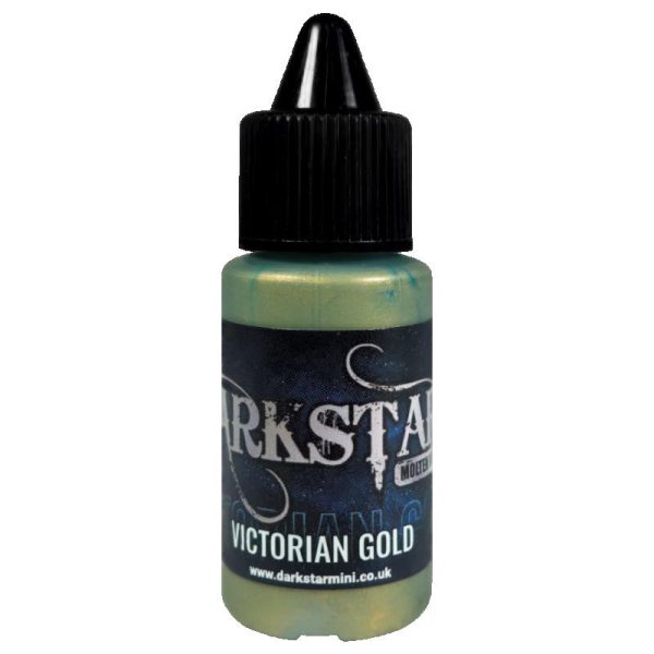 A single bottle of Victorian Gold Molten Metals acrylic Paint